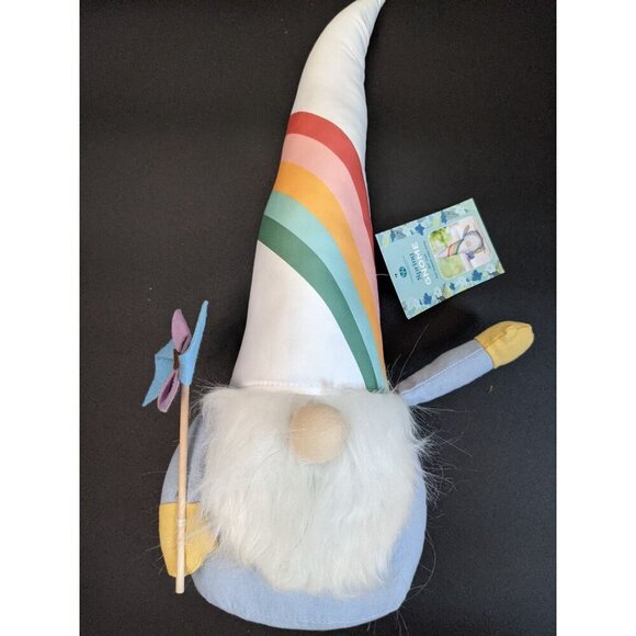 Huntington Home spring gnome rainbow blue  20" Indoor use - Picture 2 of 9